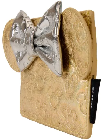 Porte-cartes Minnie Mouse Métallique Or &amp; Argenté Loungefly
