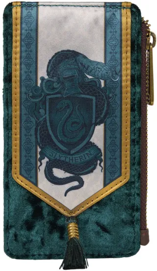 Porte cartes Serpentard Bannière en velours Loungefly