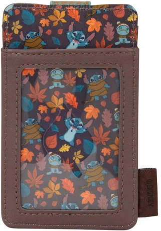 Porte cartes Stitch Feuilles d&#039;automne Loungefly