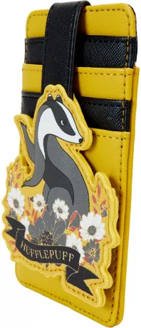 Porte cartes Tatouage Floral de la Maison Poufsouffle Loungefly