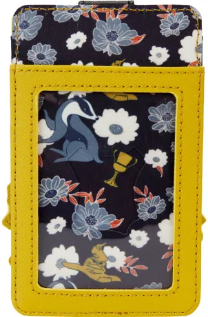 Porte cartes Tatouage Floral de la Maison Poufsouffle Loungefly