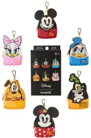 Porte-clés Boîte Mystère Mickey &amp; ses Amis Mini Sac à Dos Cosplay Loungefly