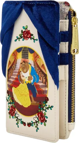 Portefeuille à pression La Belle et La Bête Velours Loungefly