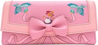 Portefeuille à rabat 70 ans Cendrillon Robe rose Loungefly