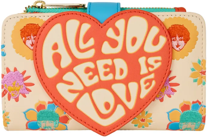 Portefeuille à rabat All You Need Is Love Loungefly