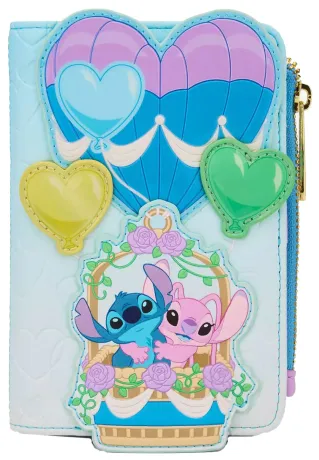 Portefeuille à rabat Angel &amp; Stitch Montgolfière Loungefly