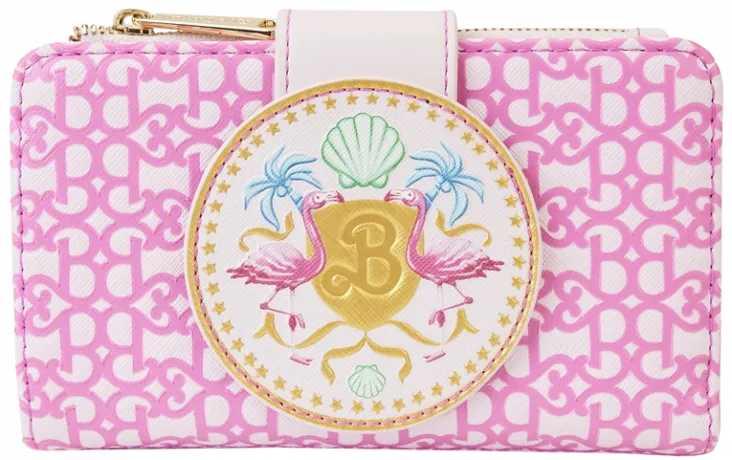 Portefeuille à rabat avec le Logo du Film Barbie Impression Intégrale Loungefly