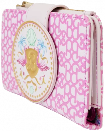 Portefeuille à rabat avec le Logo du Film Barbie Impression Intégrale Loungefly