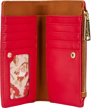 Portefeuille à rabat Blanche-Neige et Grincheux Loungefly