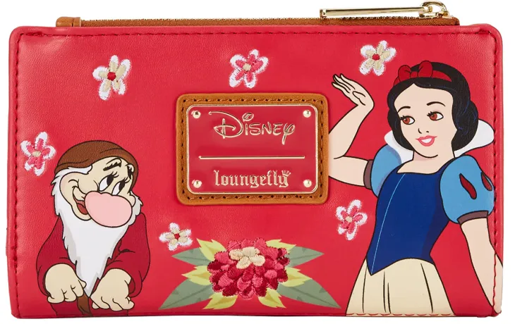 Portefeuille à rabat Blanche-Neige et Grincheux Loungefly