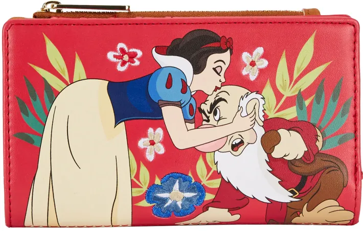 Portefeuille à rabat Blanche-Neige et Grincheux Loungefly