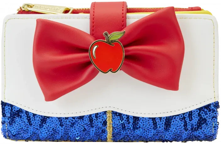 Portefeuille à rabat Blanche-Neige Sequin Loungefly