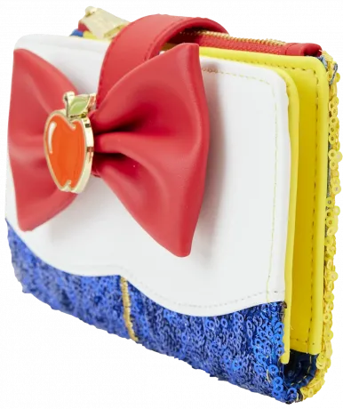 Portefeuille à rabat Blanche-Neige Sequin Loungefly