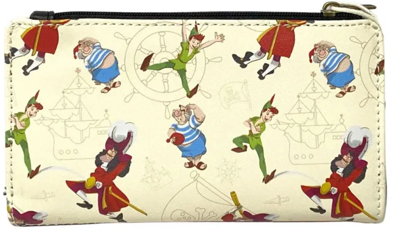 Portefeuille à rabat Capitaine Crochet Rocher du Crâne Loungefly