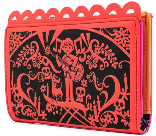 Portefeuille à rabat Coco Drapeaux de Fête Découpés Loungefly