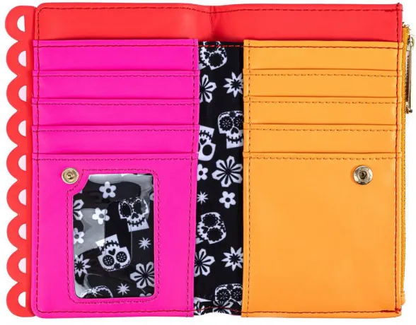 Portefeuille à rabat Coco Drapeaux de Fête Découpés Loungefly