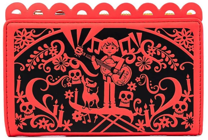 Portefeuille à rabat Coco Drapeaux de Fête Découpés Loungefly