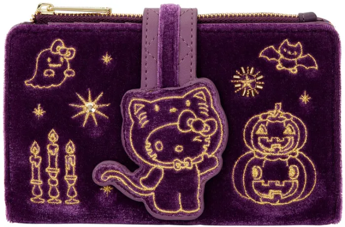 Portefeuille à rabat en velours Hello Kitty Costume Halloween Loungefly