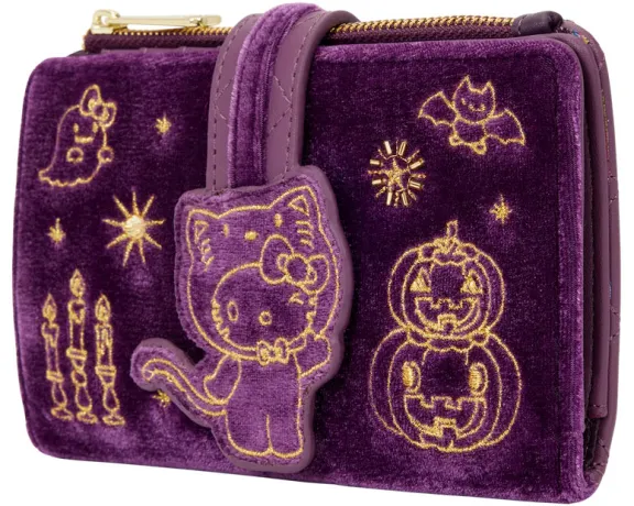 Portefeuille à rabat en velours Hello Kitty Costume Halloween Loungefly