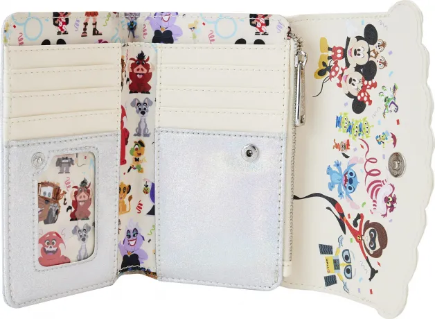 Portefeuille à rabat Gâteau de Célébration Disney 100 ans Loungefly