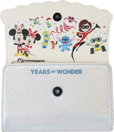 Portefeuille à rabat Gâteau de Célébration Disney 100 ans Loungefly