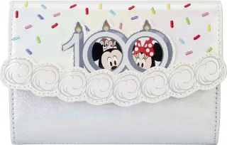 Portefeuille à rabat Gâteau de Célébration Disney 100 ans Loungefly