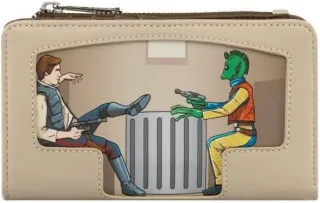 Portefeuille à rabat Greedo et Han Solo Loungefly