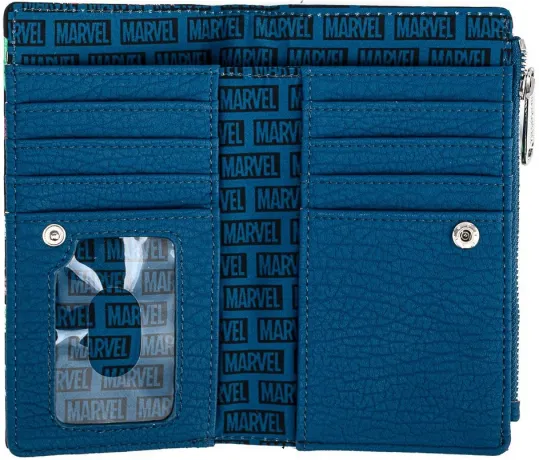 Portefeuille à rabat Groupe des Avengers Chibi Loungefly