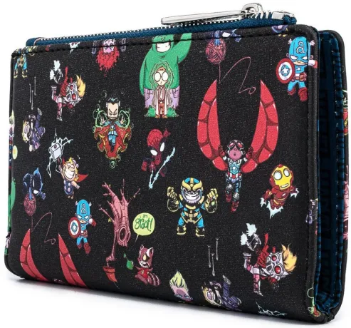 Portefeuille à rabat Groupe des Avengers Chibi Loungefly