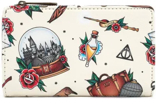 Portefeuille à rabat Tatouages Impression Intégrale Loungefly