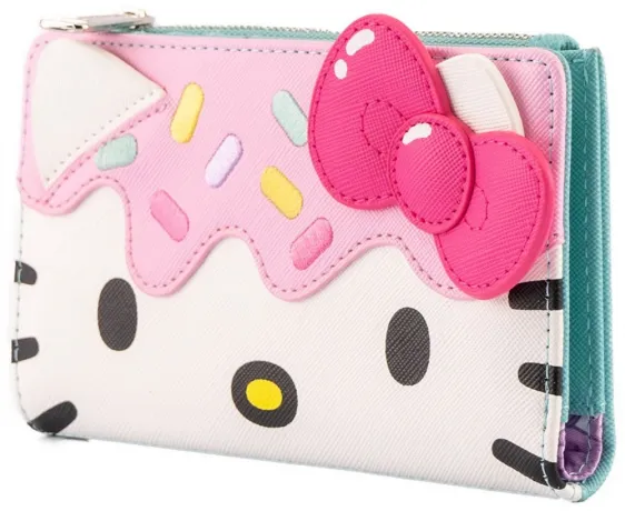 Portefeuille à rabat Hello Kitty Cupcake Cosplay Loungefly