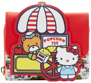 Portefeuille à rabat Hello Kitty et ses amis au Carnaval Loungefly
