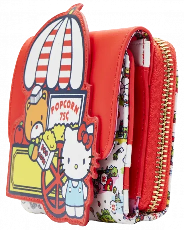 Portefeuille à rabat Hello Kitty et ses amis au Carnaval Loungefly