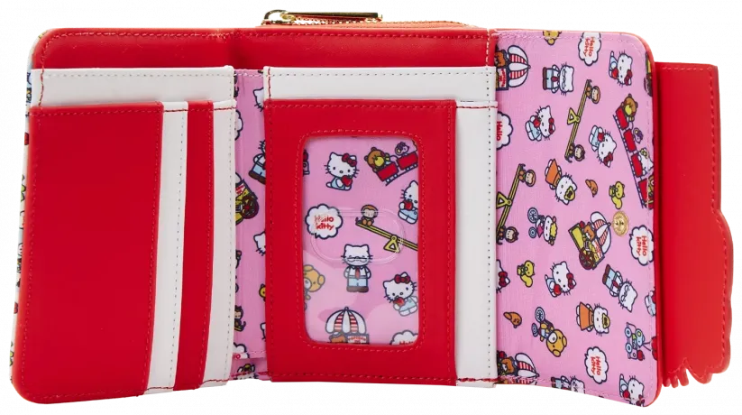 Portefeuille à rabat Hello Kitty et ses amis au Carnaval Loungefly