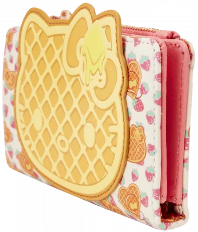 Portefeuille à rabat Hello Kitty Gaufre pour le Petit-déjeuner Loungefly