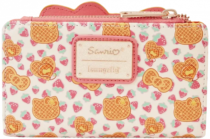 Portefeuille à rabat Hello Kitty Gaufre pour le Petit-déjeuner Loungefly
