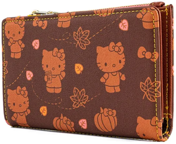 Portefeuille à rabat Hello Kitty Pumpkin Spice Loungefly