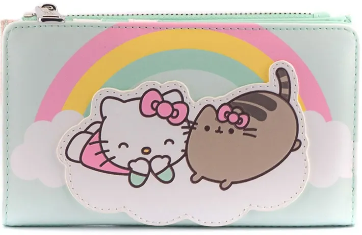 Portefeuille à rabat Hello Kitty &amp; Pusheen sur le Nuage Loungefly