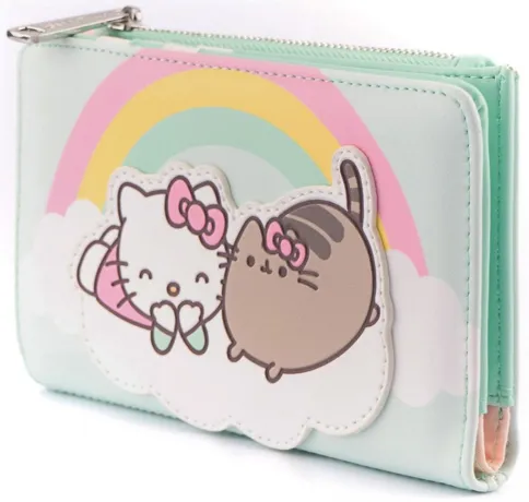 Portefeuille à rabat Hello Kitty &amp; Pusheen sur le Nuage Loungefly
