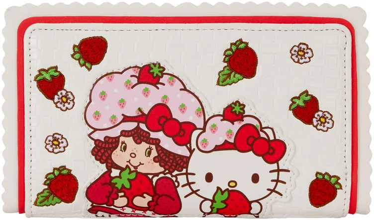 Portefeuille à rabat Hello Kitty x Charlotte aux Fraises Loungefly