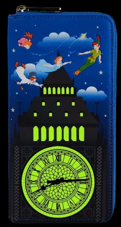 Portefeuille zippé Horloge Lumineuse Loungefly