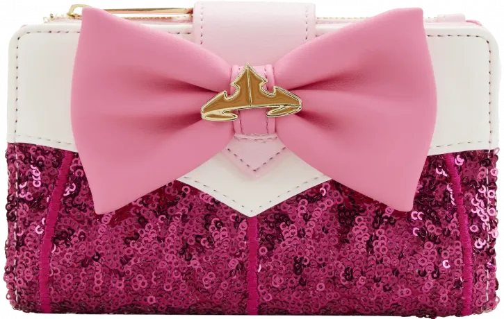 Portefeuille à rabat La Belle au Bois Dormant Princesse Sequins Aurore Cosplay Loungefly