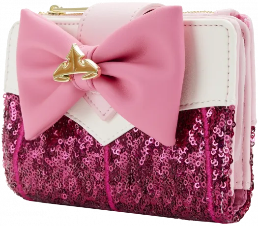 Portefeuille à rabat La Belle au Bois Dormant Princesse Sequins Aurore Cosplay Loungefly
