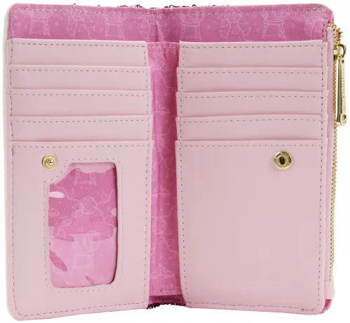 Portefeuille à rabat La Belle au Bois Dormant Princesse Sequins Aurore Cosplay Loungefly