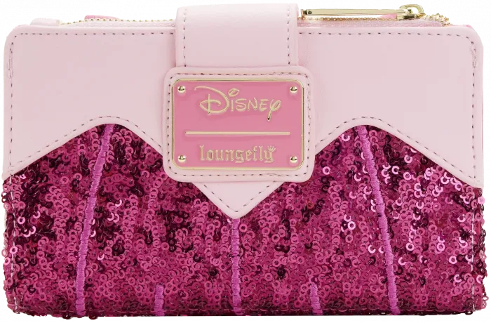 Portefeuille à rabat La Belle au Bois Dormant Princesse Sequins Aurore Cosplay Loungefly