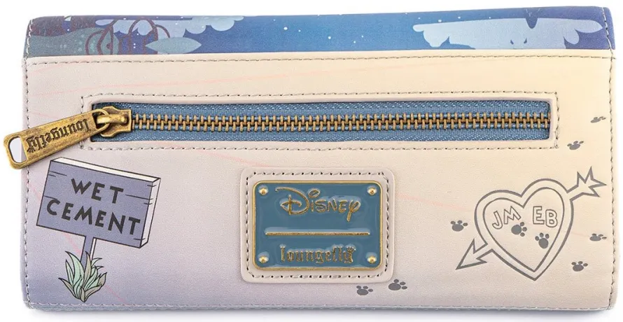 Portefeuille à rabat La Belle et le Clochard Ciment Humide Loungefly