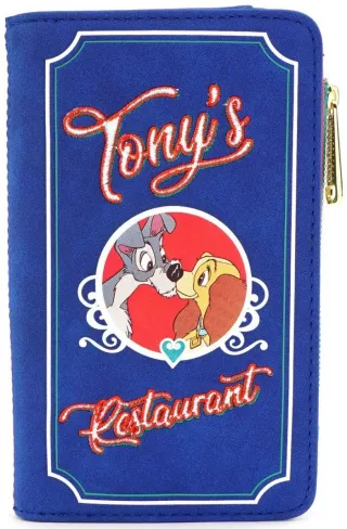 Portefeuille à rabat La Belle et le Clochard Le Restaurant de Tony Loungefly