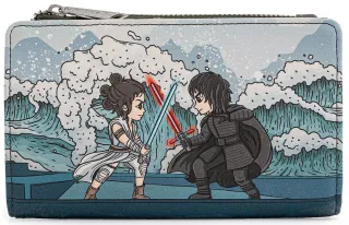 Portefeuille à rabat L&#039;Ascension de Skywalker Kylo Ren &amp; Rey Émotions Mitigées Loungefly