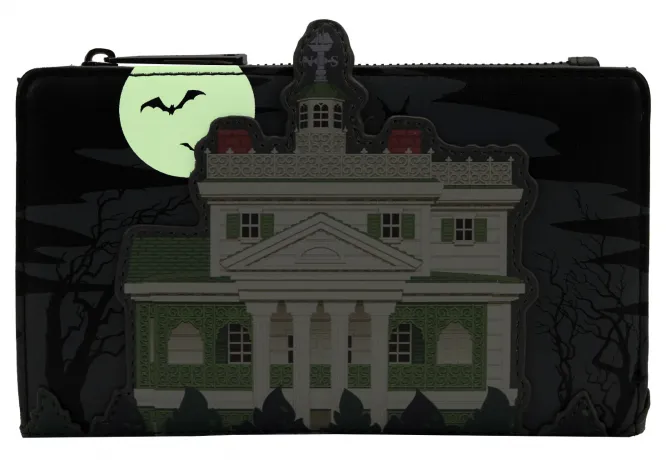 Portefeuille à rabat Le Manoir Hanté Hitch Hikers Gate Glow Loungefly