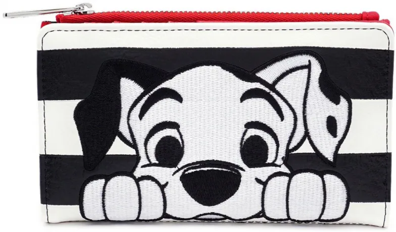 Portefeuille à rabat Les 101 Dalmatiens Rayures Loungefly